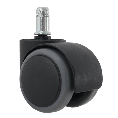 RUOTA DOPPIA POLIMERO CON PERNO — D.35 / D.45MM