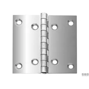 STAINLESS STEEL AISI 304 HINGE — 6 SIZES, FROM 40X30 TO 80X50MM