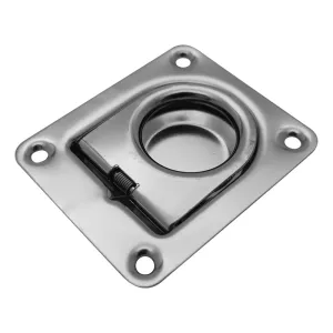 STAINLESS STEEL FLUSH WIRE FLOORBOARD LIFT HANDLE 76X57MM ART.8118B