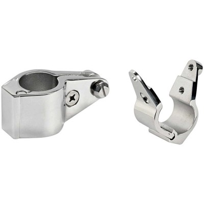 SNODO APRIBILE A FORCELLA INOX AISI 316 — MM.22/25MM