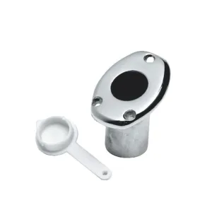 FLUSH-MOUNT STAINLESS STEEL FLAGPOLE HOLDER — D.16