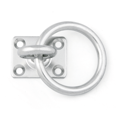 BASE CON OCCHIOLO GIREVOLE INOX ART.8397B — FILO 6MM