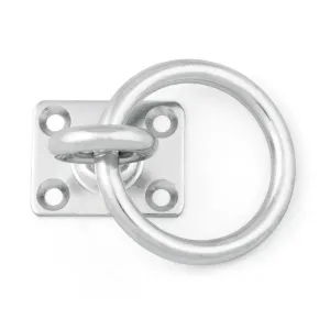 STAINLESS STEEL BASE WITH SWIVEL EYE ART.8397B — WIRE 6MM