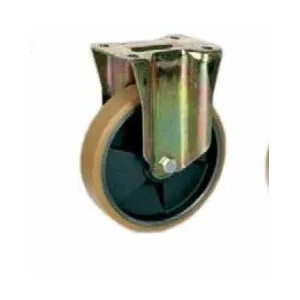 TELLURE ROTA POLYURETHANE HEAVY-DUTY FIXED CASTOR D.150