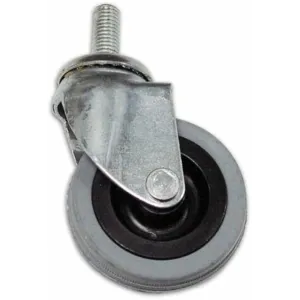 RUBBER SWIVEL STEM CASTOR D.80MM