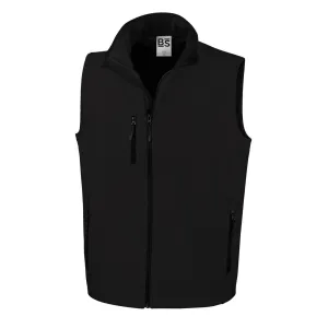 SOFTSHELL BODYWARMER BS 551 BLACK SIZE XXL