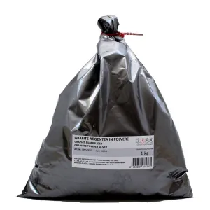 SILVER GRAPHITE POWDER, KG.0,800