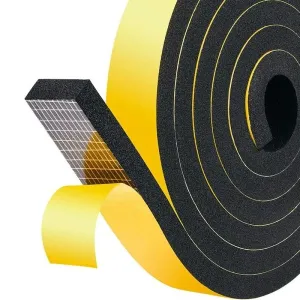 SELF-ADHESIVE FOAM RUBBER PROFILE — 7 SIZES, FROM 10X3 TO 40X10MM