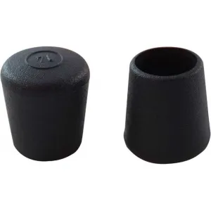 ROUND RUBBER EXTERNAL FERRULE — 12 DIAMETERS, FROM D.8 TO D.30MM