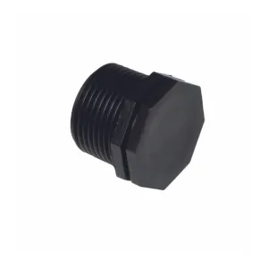 BLACK THREADED PLASTIC OIL PLUG — 5 SIZES, 14X1,5 TO 22X1,5MM