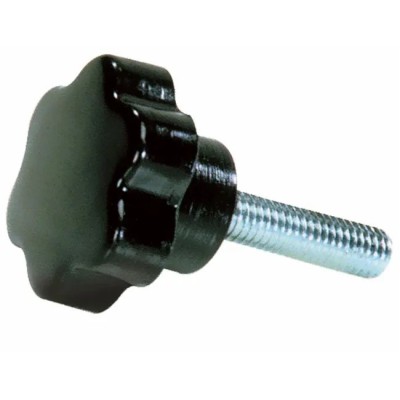 VOLANTINO 6 LOBI PERNO MASCHIO — 14 MISURE, DA D.30 A D.60MM