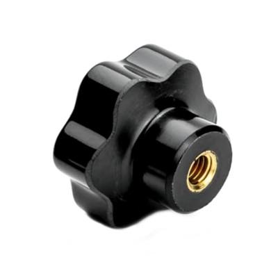 VOLANTINO 6 LOBI FORO CIECO FILETTATO — 5 MISURE, D.30/50/70