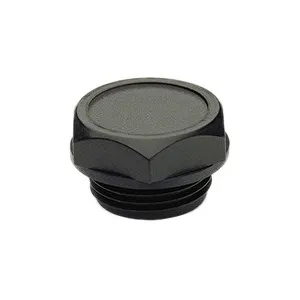 BLACK PLASTIC OIL PLUG BSP — 5 SIZES, 1/4" TO 1"
