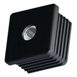 SQUARE FOOT GLIDE WITH INTERNAL THREAD — 4 SIZES, 25X25 TO 40X40