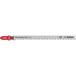 BOSCH CLEAN PVC T 302H L.132 JIGSAW BLADE 3 PCS