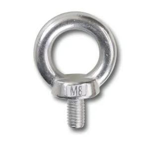 STAINLESS STEEL AISI 316 MALE EYE BOLTS - VARIOUS THREADS