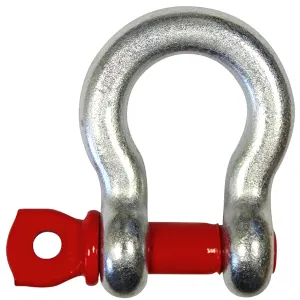 GALVANISED HEART SHACKLES - VARIOUS LOAD CAPACITIES