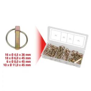 ASSORTMENT OF 50 SAFETY PINS MM.6-11