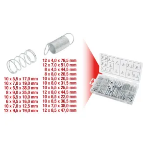 ASSORTMENT OF 200 COMPRESSION AND RETURN SPRINGS