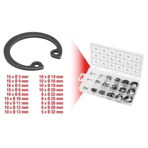ASSORTMENT OF 180 INTERNAL CIRCLIPS 3-32