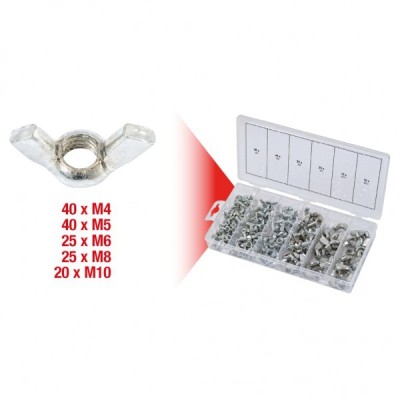 ASSORTIMENTO 150 DADI AD ALETTE M4-M10