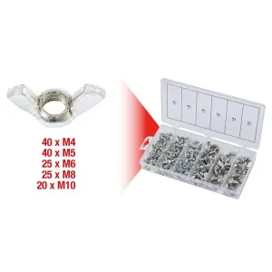 ASSORTMENT OF 150 WING NUTS M4-M10