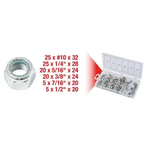 ASSORTMENT OF 100 UNF NUTS 10X32-1/2X20