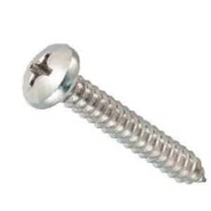 STAINLESS STEEL SELF-TAPPING CYLINDRICAL HEAD SCREW A2 PACK OF 100 - VARIOUS SIZES
