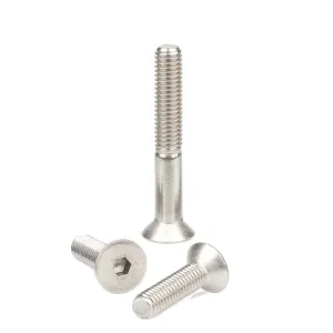STAINLESS STEEL COUNTERSUNK SOCKET SCREW PACK OF 20 - VARIOUS SIZES