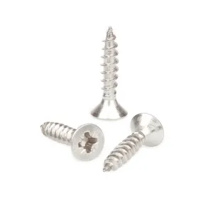 CHIPBOARD SCREWS A2 PACK OF 100 - VARIOUS SIZES