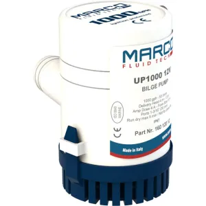UP 1000 BILGE ELECTRIC PUMP 63 L/MIN — 12V AND 24V