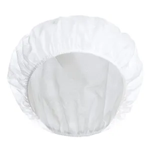 WHITE HAIR CAP WITH ELASTIC 100 PCS