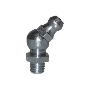 BAZZANO 45° POINT GREASE NIPPLE DIN 71412 — 10 THREADS, M6÷M12 AND BSP