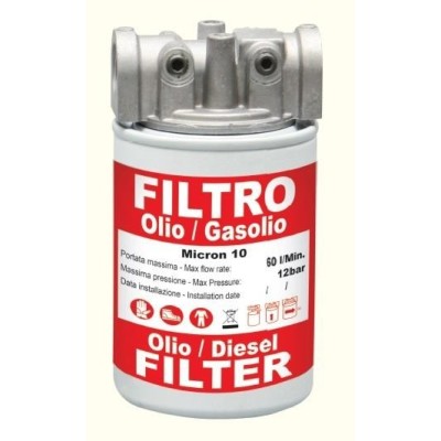 FILTRO GASOLIO A CARTUCCIA LT.60 10 MICRON