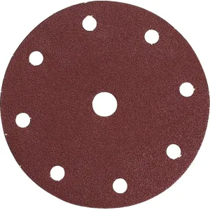 ABRASIVE DISC DIA.225 GRIT 240 HOOK-AND-LOOP 6+1 HOLES FOR ANGLE GRINDER