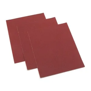 GRINDING ABRASIVE PAPER SHEETS FOR MANUAL SANDING - AVAILABLE IN GRIT 80, 100, 120, 150, 180, 220, 240, 320, 400, 50