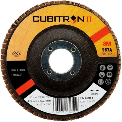 DISCO LAMELLARE MOSA PER SMERIGLIATURA E FINITURA SUPERFICI METALLICHE - DISPONIBILE IN DIAMETRI 125 MM E GRANE 60