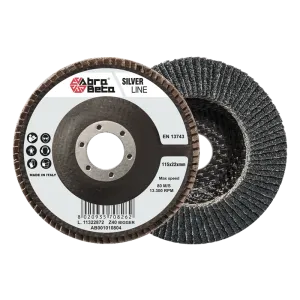 ABRA BETA SILVER RANGE ZIRCONIA FLAP DISC FOR GRINDING AND FINISHING METAL SURFACES - AVAILABLE IN GRIT 40
