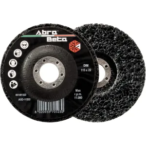 ABRA BETA STRIPPING DISC 115 BLACK FOR PAINT AND RUST REMOVAL