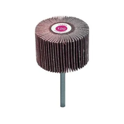 RUOTA LAMELLARE ABRA BETA CON PERNO PER LEVIGATURA E FINITURA SU METALLI - DISPONIBILE IN MISURE 30X15, 40X20, 50X20, 50X30, 60X