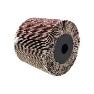 FLAP WHEEL FOR SANDING AND FINISHING ON METALS - AVAILABLE IN SIZES 110X100 MM AND GRIT 60, 80 AND 150