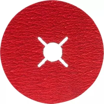 DISCO ABRASIVO IN FIBRA BFM BOSCH D.125 PER SMERIGLIATURA CON SMERIGLIATRICE ANGOLARE - DISPONIBILE NELLE GRANE 60, 80, 100 E 12