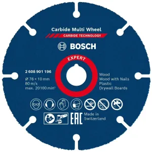 BOSCH WOOD/PLASTIC DISC DIA.76 2608901196 FOR ANGLE GRINDER