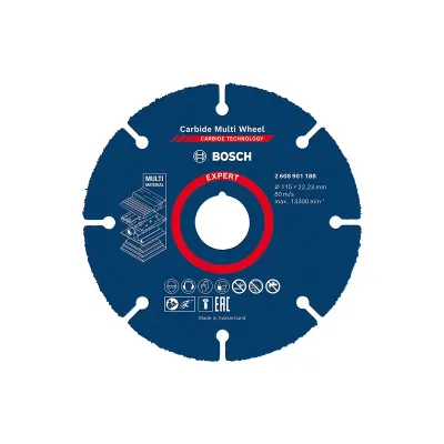 DISCO BOSCH D.115 CARBRIDE MULTI MATERIAL PER SMERIGLIATRICE ANGOLARE