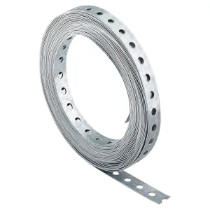 PERFORATED BANDING 26/8,5 25 M GALVANISED STEEL FOR FIXING AND SUPPORT