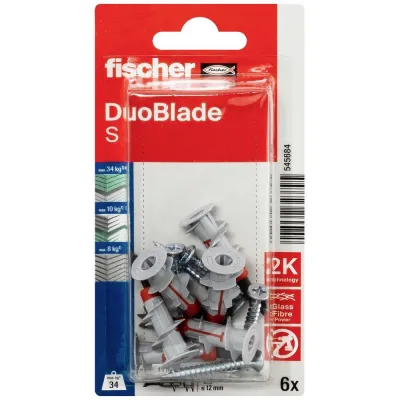 TASSELLO FISCHER DUOBLADE AUTOFORANTE PER CARTONGESSO E PANNELLI SOTTILI