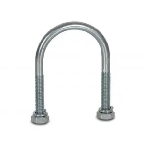 NOBEX GALVANISED STEEL PIPE CLAMP COMPLETE WITH NUTS AND WASHERS FOR PIPEWORK FIXING - AVAILABLE FOR PIPES FROM 1/2