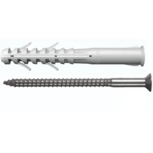 NOBEX LONG NYLON WALL PLUG WITH SCREW FOR THROUGH-WALL FIXING - AVAILABLE IN SIZES 10X100, 10X135, 10X200