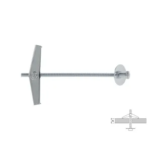 KD ANCHOR WALL PLUG FOR FIXING IN HOLLOW AND SOLID MATERIALS - AVAILABLE IN DIAMETERS 4, 6 AND 8 MM