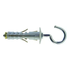 SB HOOK WALL PLUG FOR FIXING IN HOLLOW MATERIALS AND PLASTERBOARD - AVAILABLE IN DIAMETERS 9 AND 12 MM